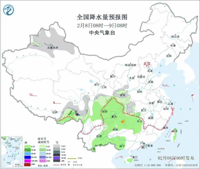 南方多地雨雪“快遞”派送中！局地有凍雨！