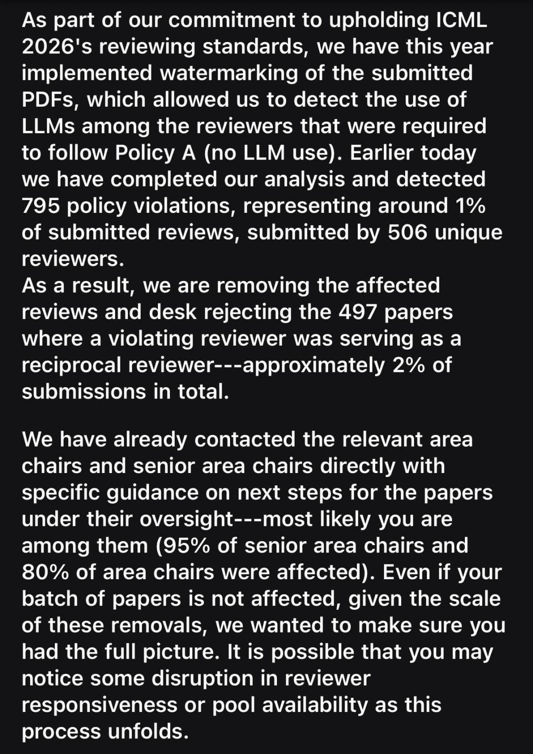 ICML暴力清場，497篇論文一夜作廢！審稿人偷用AI慘遭全拒