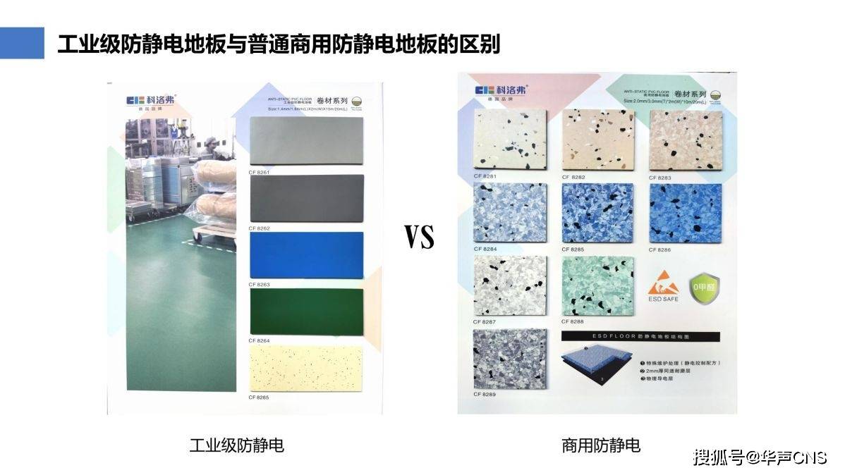 科洛弗發聲科普 認準工業級防靜電地板與普通PVC靜電地板的七大區別