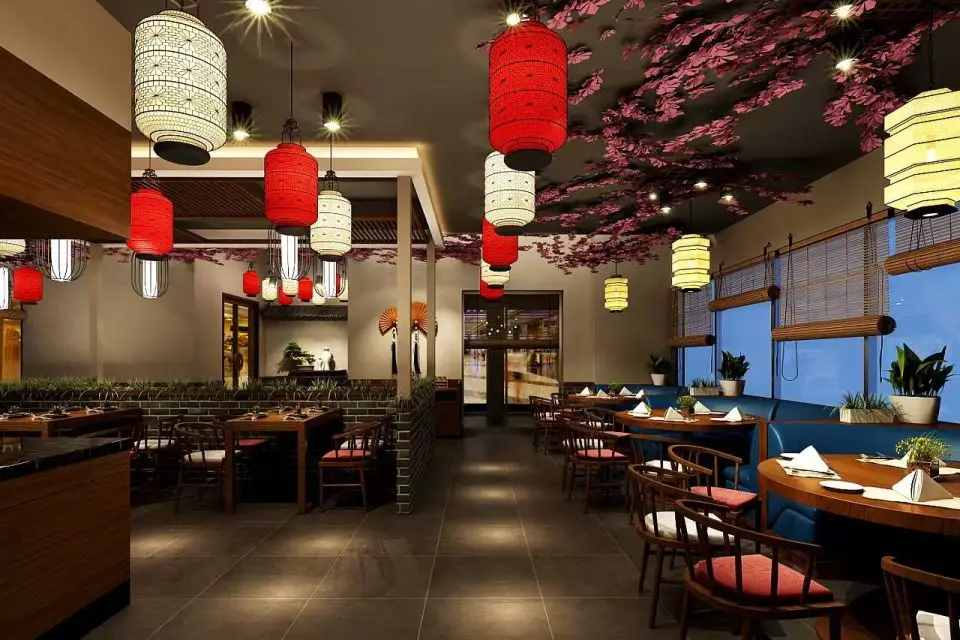 陝西餐飲店裝修設計，陝西餐廳裝修設計施工，陝西酒店宴會廳裝修