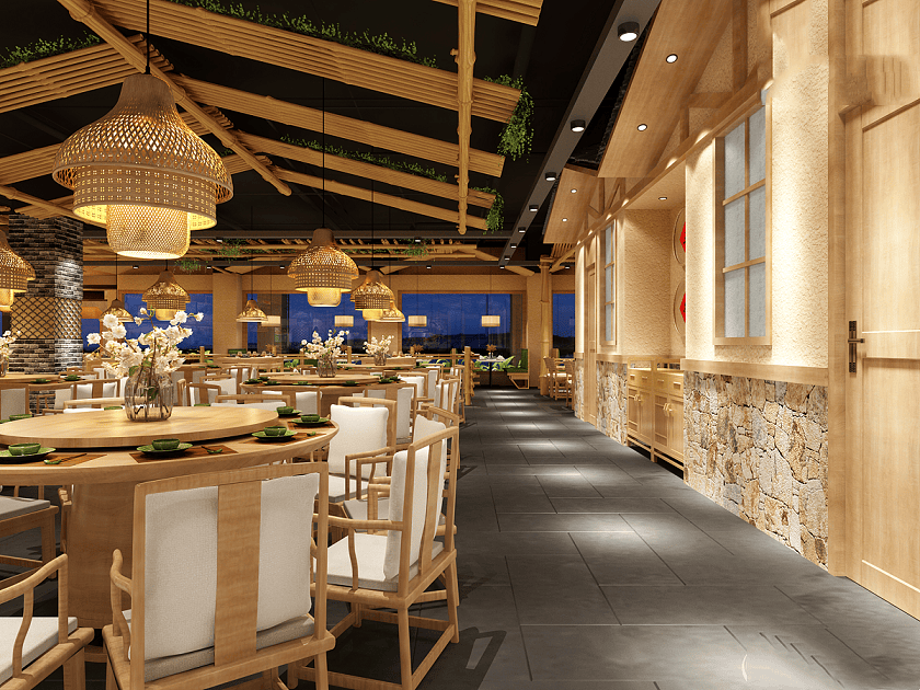 陝西餐飲裝修設計，陝西連鎖店裝修施工，陝西餐廳裝修設計