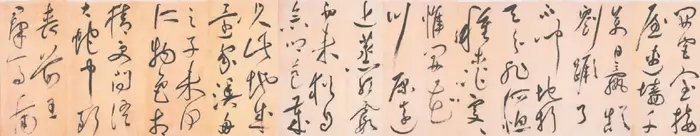 作家齊一民書法作品（3）草書：《桃源圖》前四句