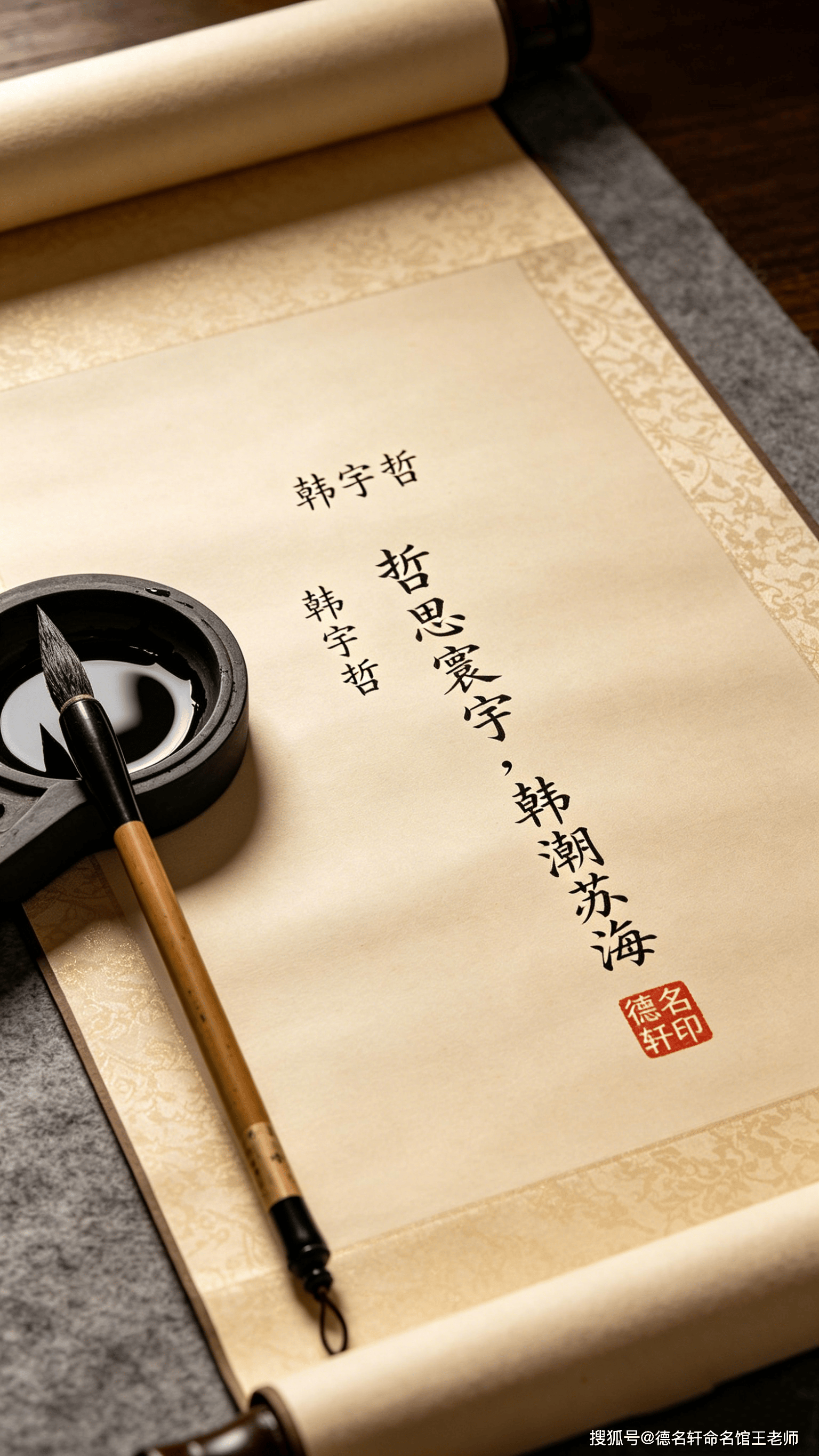 原創寶寶起名案例 起名字 韓宇哲：哲思寰宇，韓潮蘇海