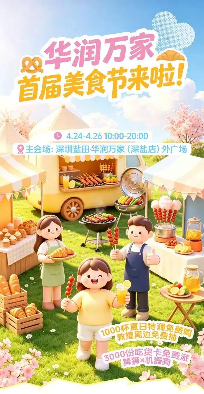 華潤萬家首屆美食節將在深圳鹽田開啟