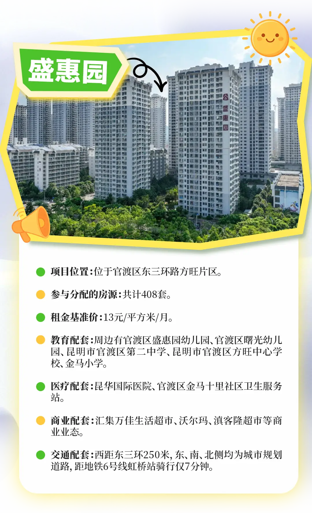 開屏家+ | 4411套房源！昆明安居集團7個常態化分配公租房專案無需搖號，詳情速戳↓