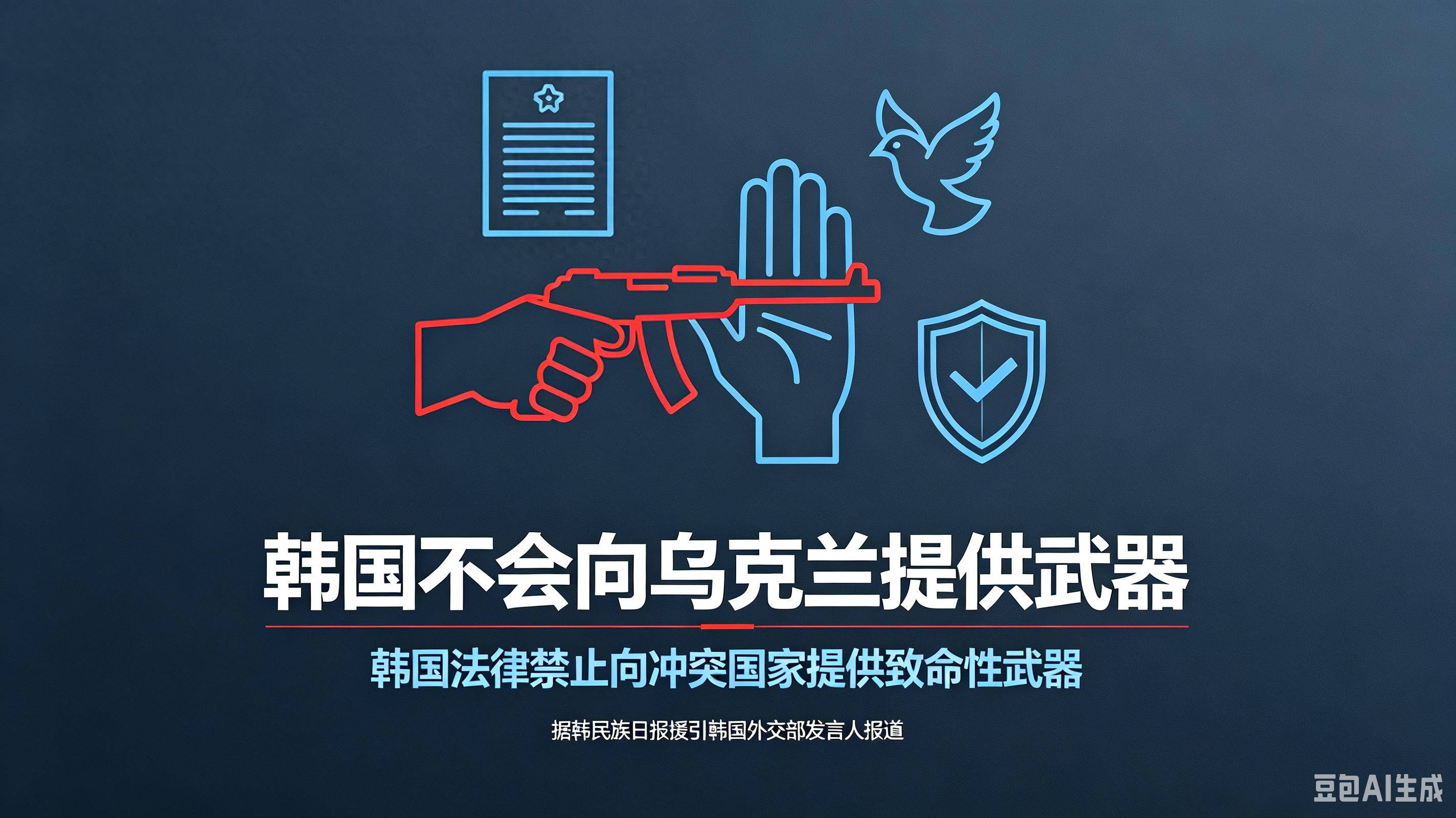 原創一紙法律擋回澤連斯基求援！韓國宣佈：不向烏克蘭提供致命武器！