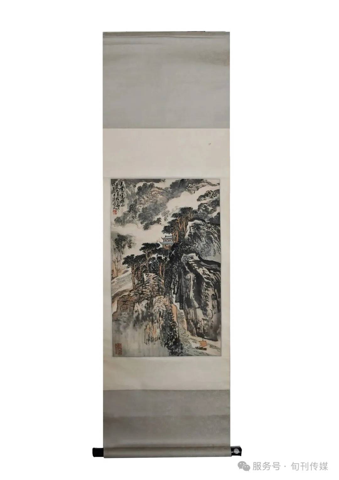慈谿收藏（總第〇一 一期）崇古海派吳陸脈―陸一飛《峽江松雲圖》賞析