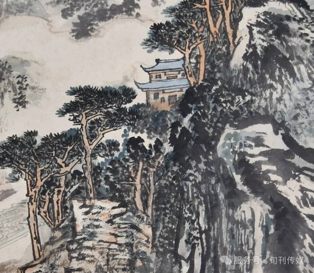慈谿收藏（總第〇一 一期）崇古海派吳陸脈―陸一飛《峽江松雲圖》賞析
