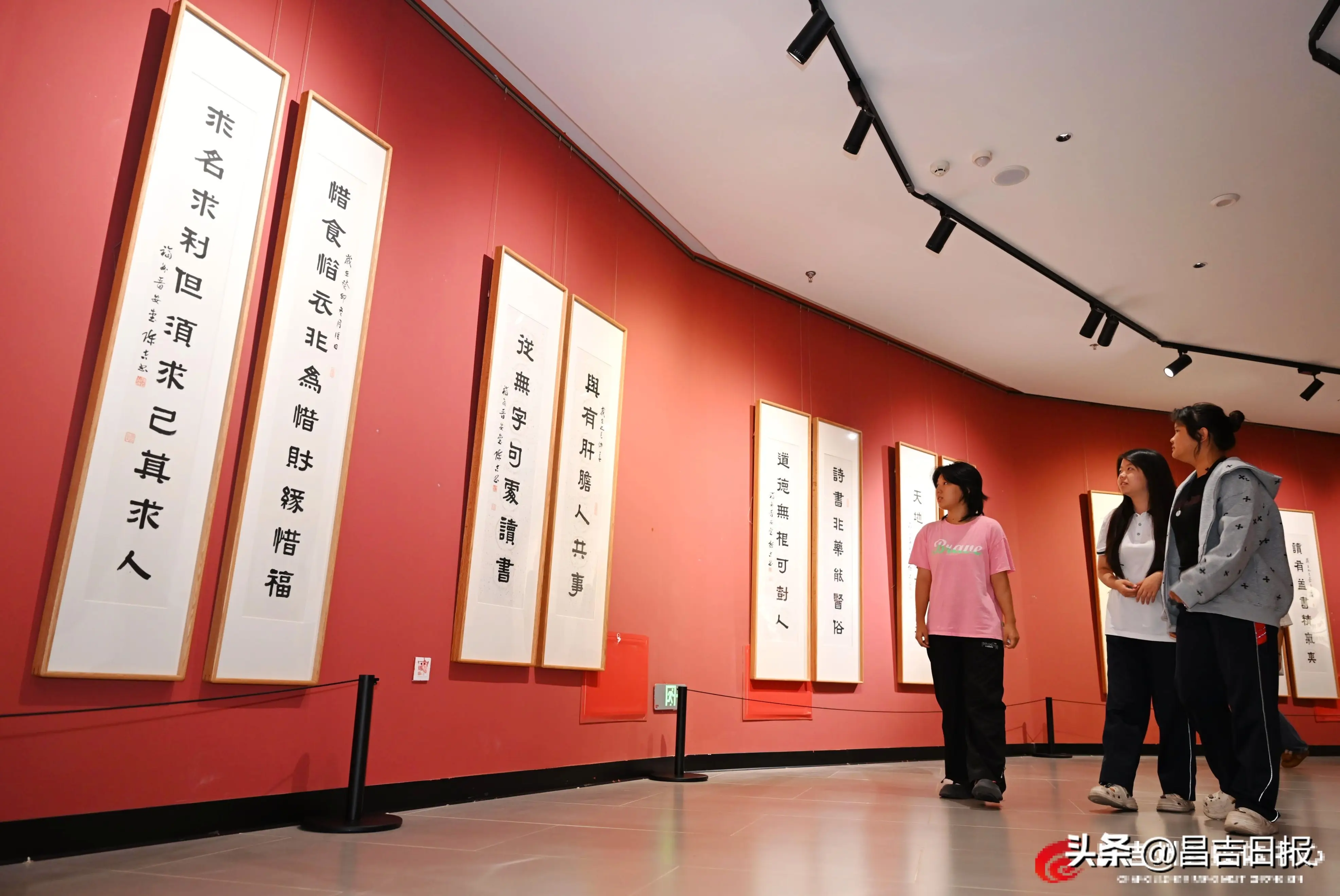 閩昌情深翰墨飄香 雙書法藝術展在昌吉州美術館開幕