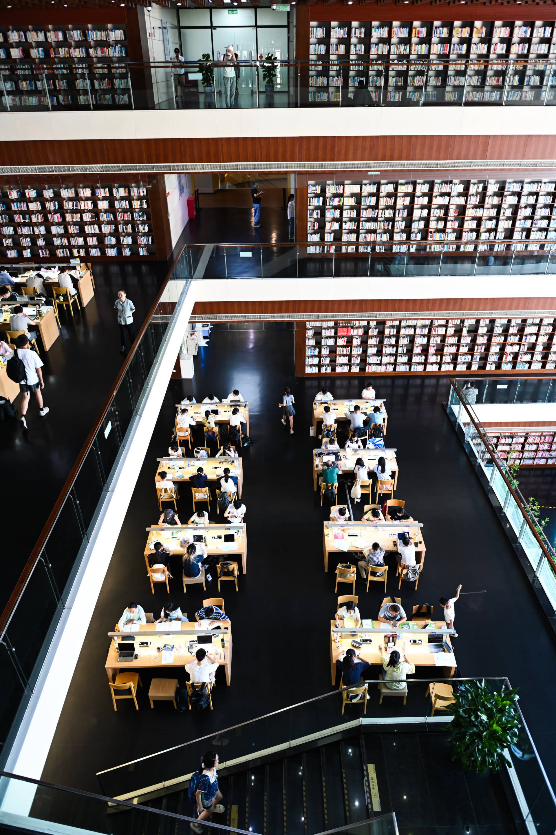開學在即 省圖書館裡學子“收心充電”忙｜圖集