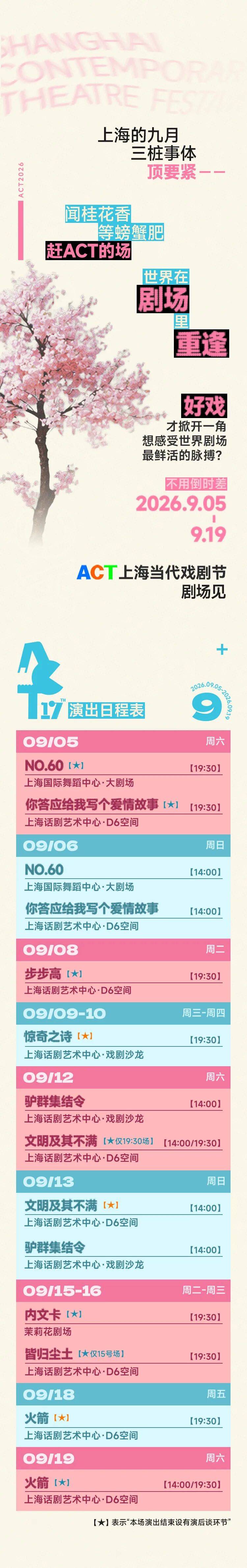 2026ACT戲劇節開幕倒計時2天！全球前沿劇場，在此共振！